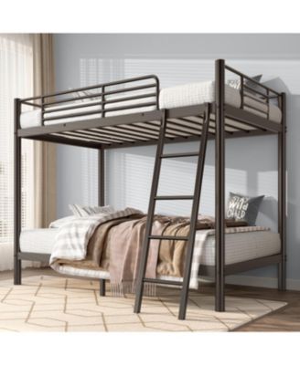 Metal Bunk Bed, Twin Over Twin Size