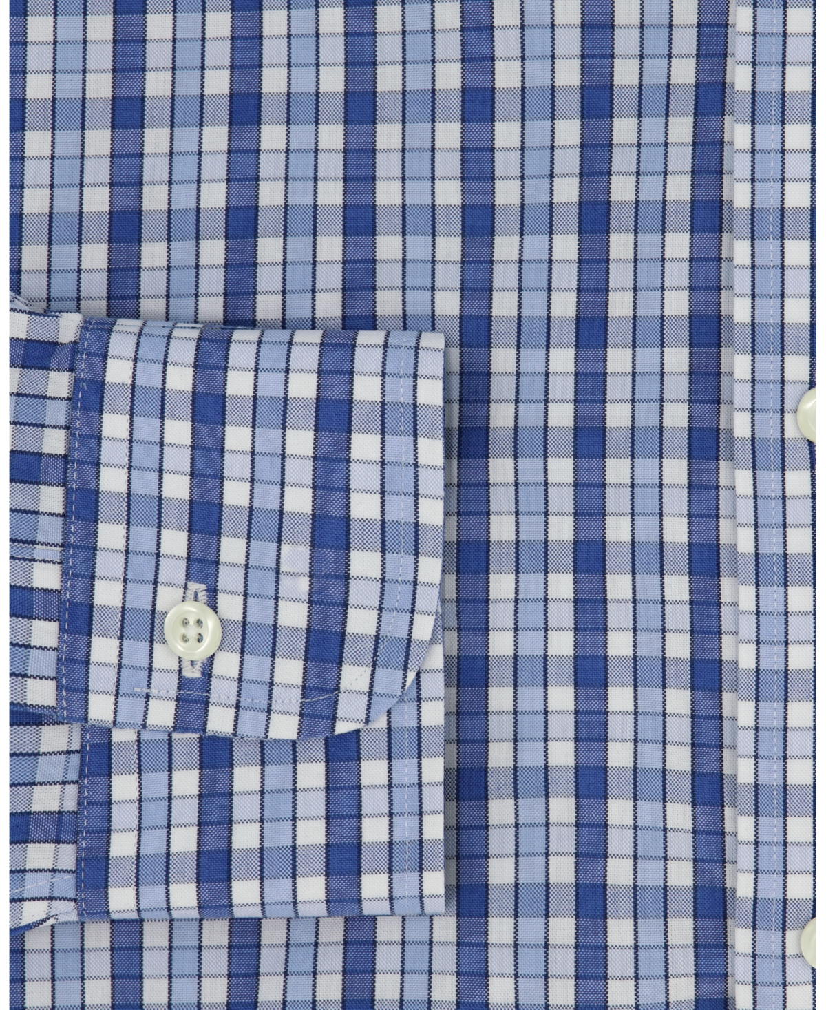 B by Brooks Brothers Men's Regular-Fit Check Pinpoint Dress Shirt