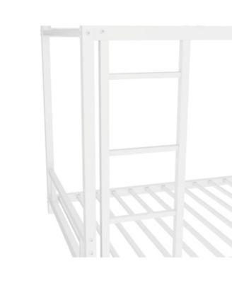 Metal Twin over Twin Bunk Bed/ Heavy-duty Sturdy Metal/ Noise Reduced/ Safety Guardrail/No Box Spring Needed