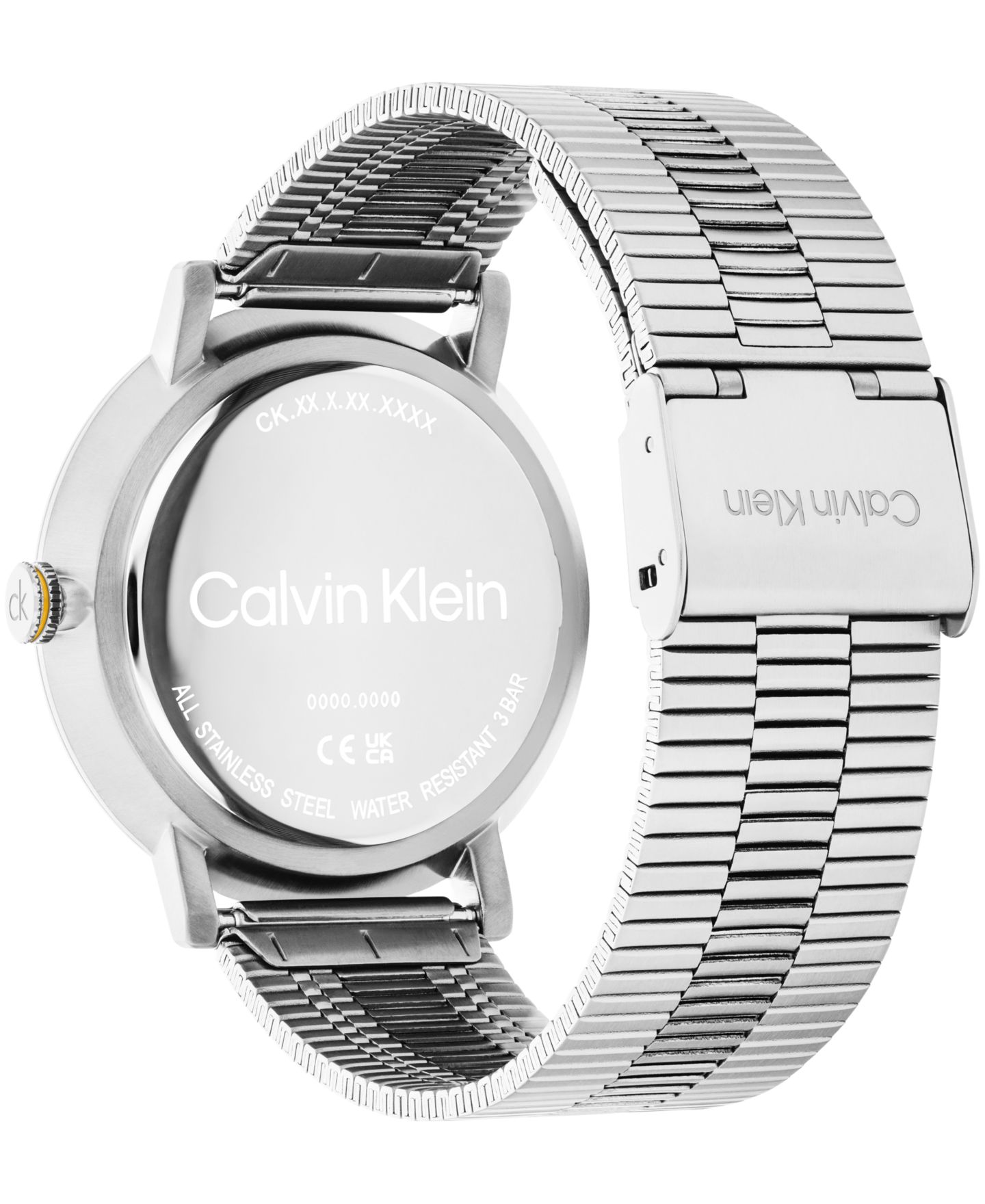 Мужские часы Calvin Klein Real Silver Tone Stainless Steel Mesh Bracelet Watch, 42mm — фото 7