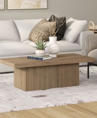 Torren 48" Wide Rectangular Fluted Coffee Table