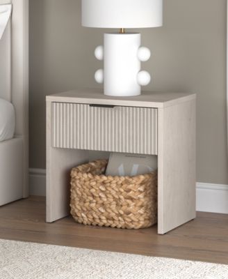 Kenslow 24" Wide Rectangular Fluted Nightstand