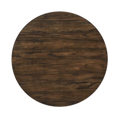 Round Dining Table With Shelf Height 30 inch Modern Farmhouse Retro Design