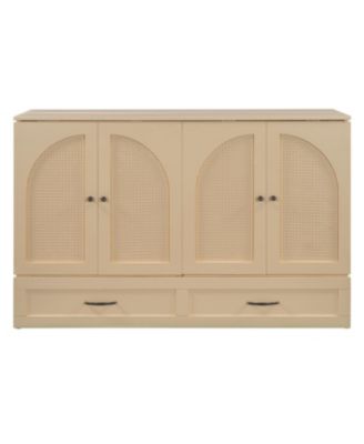 Queen Size Murphy Bed with Large Drawers