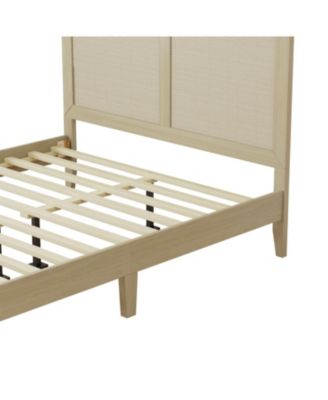 Solid Wood Platform Queen Bed