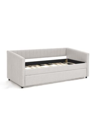 Twin Daybed with Trundle Linen Daybed
