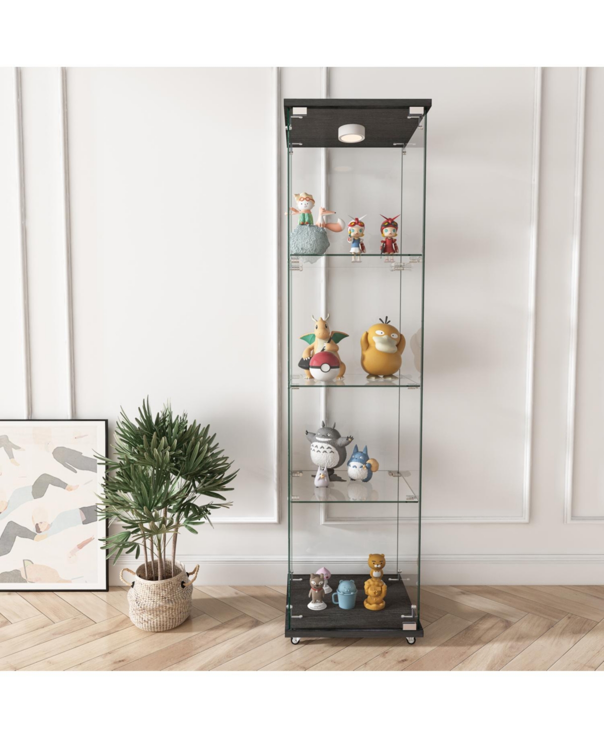 Streamdale Furniture Led Glass Display Cabinet