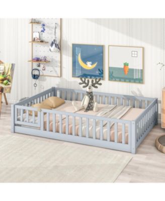 Streamdale Floor Bed with Fence & Door - Grey