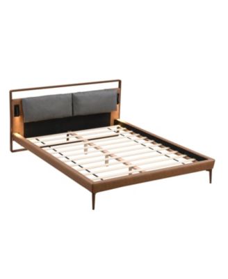 Leather Bed with 2 Night Lights