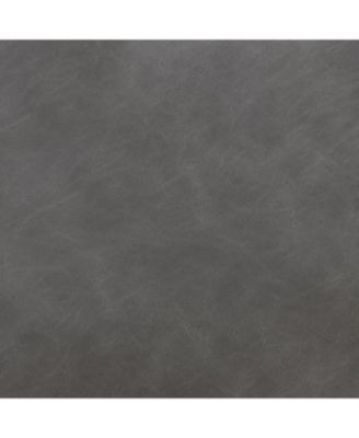 Streamdale Brown&Gray Leather King Bed with 2pcs Night Lights