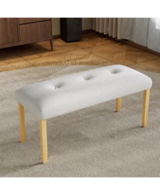 Tufted Upholstered Bench - Bedroom, Dining, Entryway