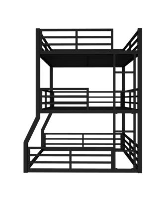 Triple Bunk Bed, Metal, Heavy-Duty