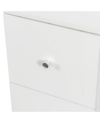  70.87" Display Cabinet, 4-Tier Shelf, 3 Drawers, Modern Wooden Bookshelf