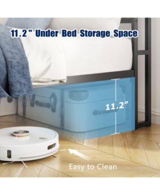 Metal Bed Frame with LED, Heavy Duty, Noise Free