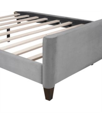 Modern Gray Tufted Button Daybed