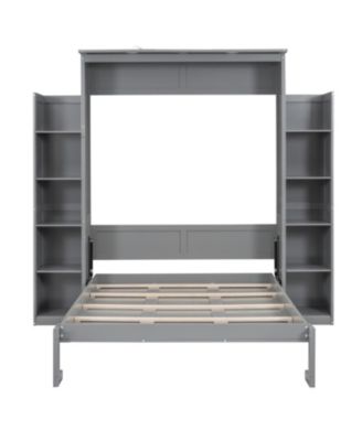 Murphy Bed with Shelves & LED Lights