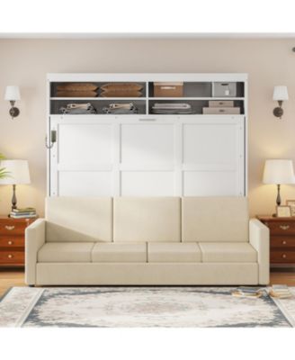 Queen Size Murphy Bed Wall Bed with Sofa