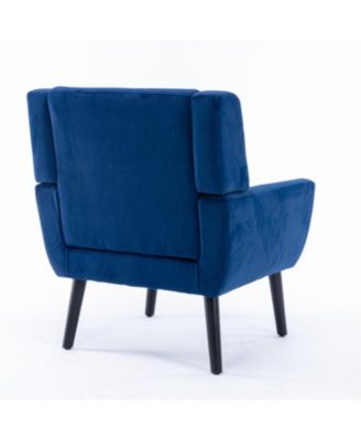  Velvet Accent Chair with Black Legs