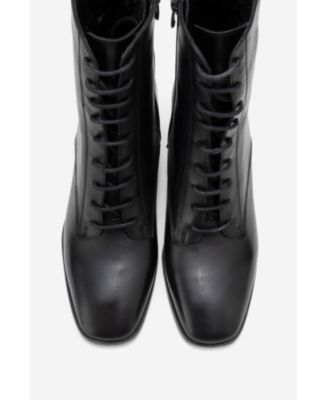 Women's Sudy Leather Lace Up Boot