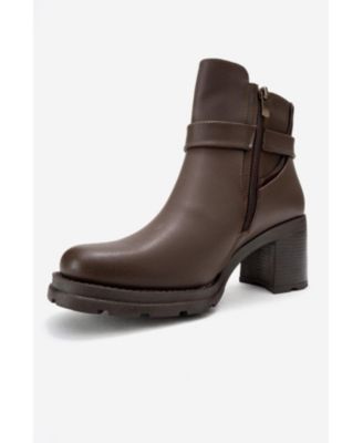 Women's Heile Buckle Block Heel Boot