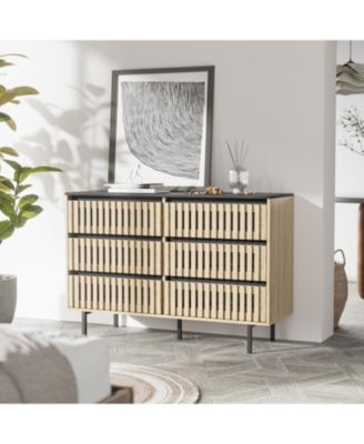 Dresser & Armoires Modern 6-Drawer Bedroom Storage Cabinet