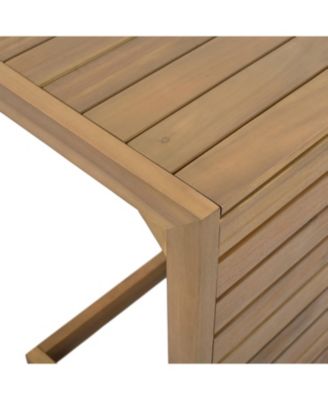  C-shape end table Brown