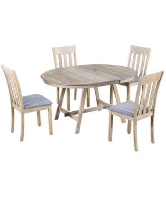 5-Piece Extendable Round Dining Set