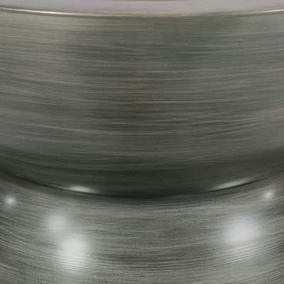 Sparling Modern Hourglass Coffee Table in Brushed Antique Iron