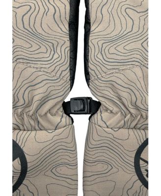 Men's Waterproof Ergo Grip Leather Palm Snow Gloves "ASPEN