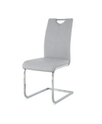 Faux Leather Padded Dining Chairs Set Of 2