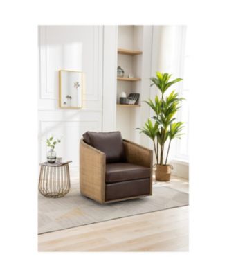 Swivel Barrel Accent Chair, 360