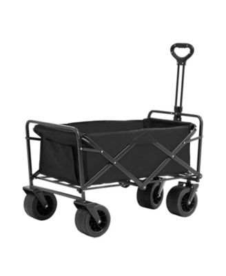 SUGFIT All-Terrain Folding Wagon with 5-inch Wheels & Compact Storage