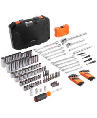 145-Piece Professional Tool Set with SAE/Metric Sockets & Storage Case