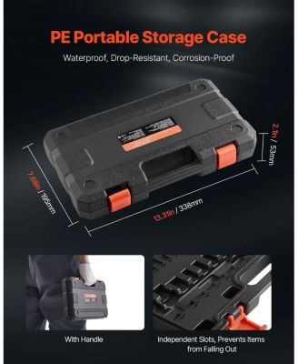 34-Piece Torx Bit Socket Set with Tamper-Proof & Standard Sizes