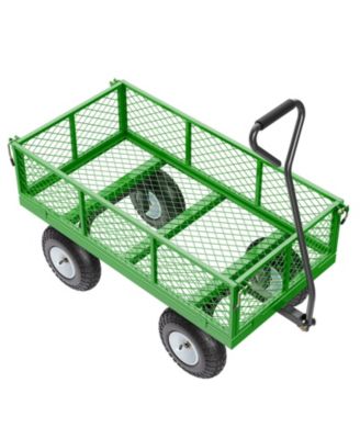 SUGFIT Heavy-Duty Utility Wagon with Removable Sides & 180° Handle
