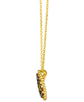 Chocolate Diamond Pendant Necklace (0.75 ct. t.w.) in 14k Honey Gold