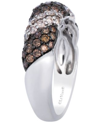 Chocolate Diamond (0.72 ct. t.w.) & Nude Diamond (0.33 ct. t.w.) Ring in 14k Vanilla Gold