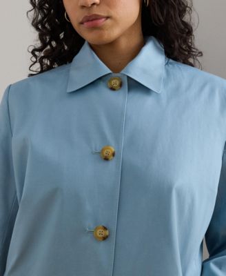 Plus Size Hooded Raincoat