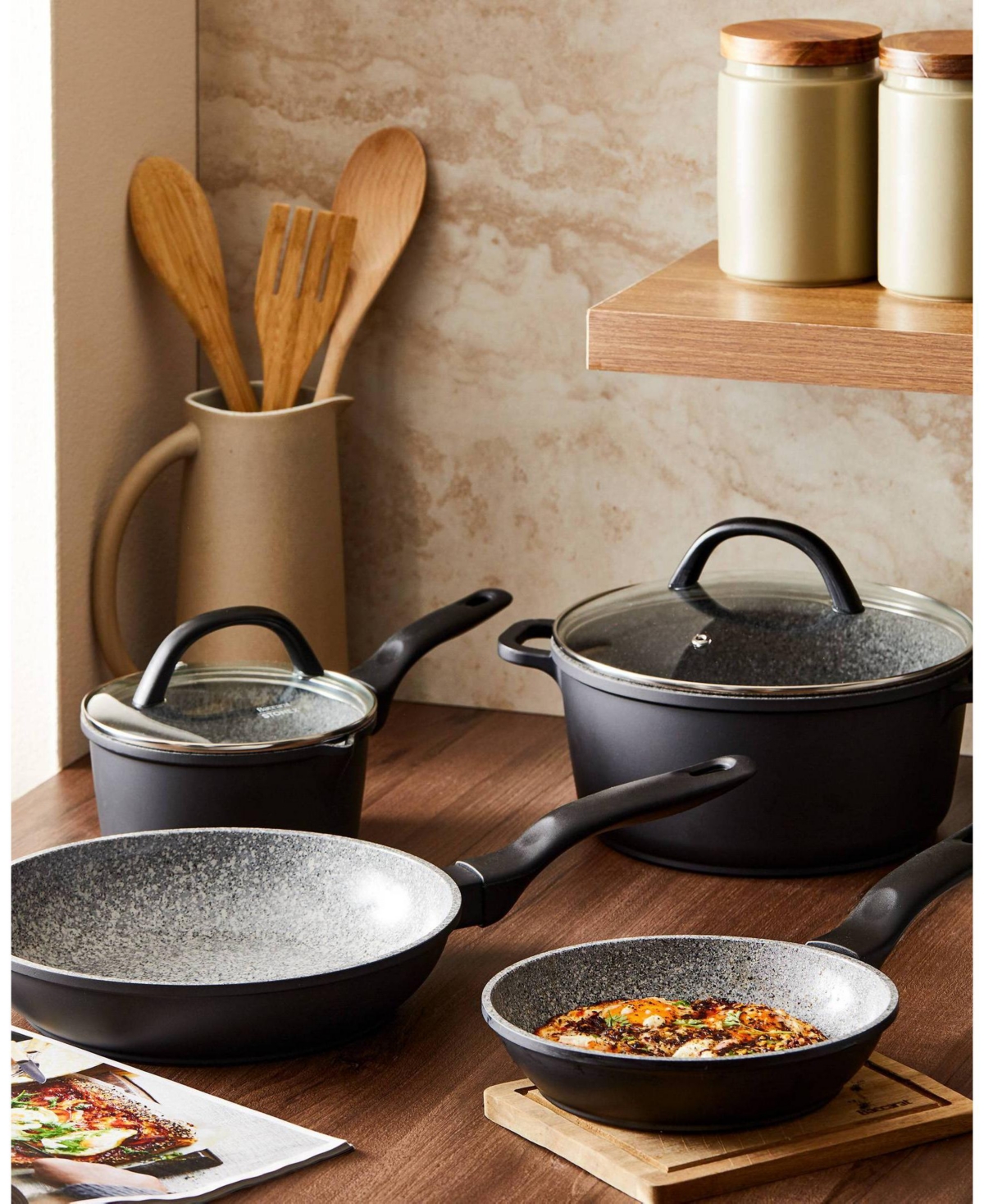 Cuisine::pro Aluminium STONEX2 6-p Cookware Set