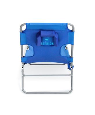 Chaise Lounge, Facedown Beach Camping Pool Tanning Chair, Ocean Blue