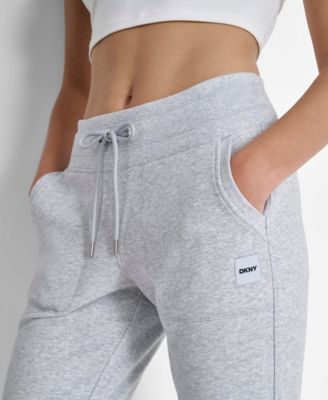Women's Tonal Logo Patch Rib Trim Side Pockets Jogger