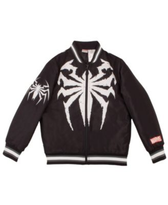 Boys Long Sleeve Zip Up Varsity Bomber Jacket