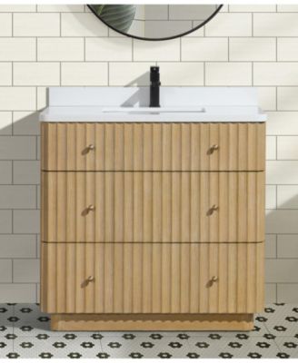 La Jolla 36", Freestanding, Oak Finish