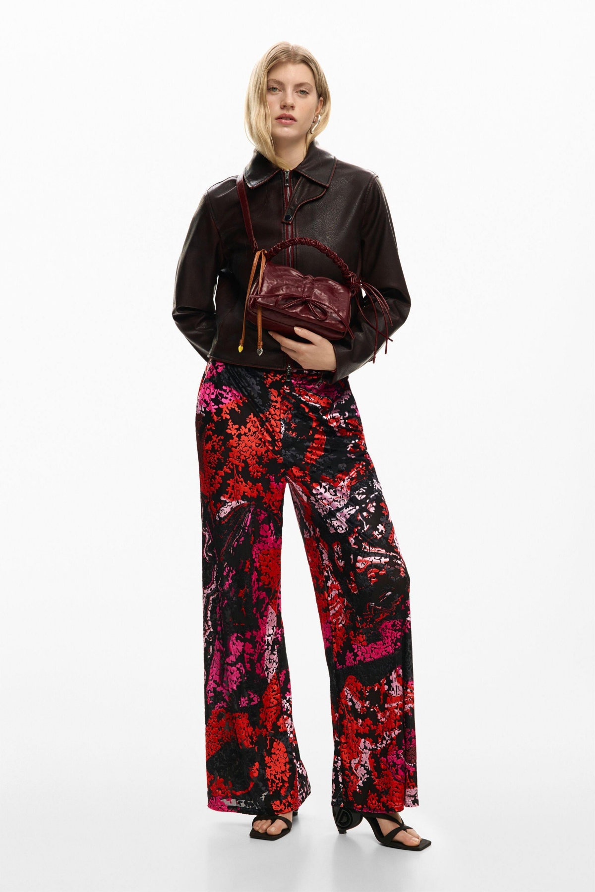 Desigual Women's Small shiny bow bag