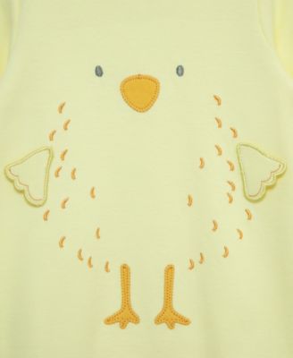 Baby Boys' or Baby Girls' Chick Footed Coverall With Beanie Hat