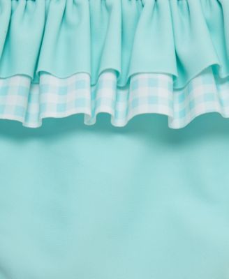 Baby Girls' Fish Long-Sleeve Rash guard and Swim Bottoms, 2-Piece Set