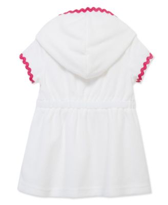 Baby Girls' Zipper Short-Sleeve Swim Cover-Up
