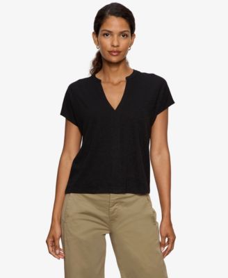 Women's Notched Muscle T-Shirt