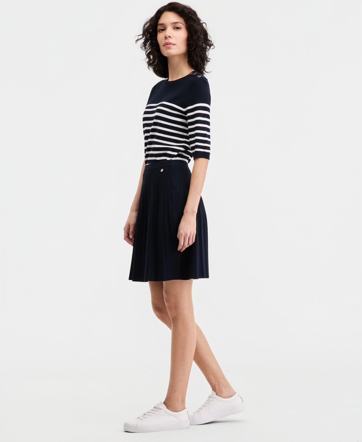 Nautica Jeans Women's Pleated Sweater Skirt