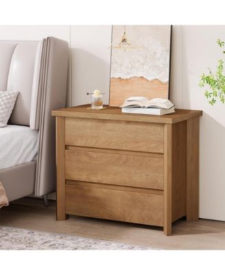 Nightstand with 3 Drawers, Easy Assembly